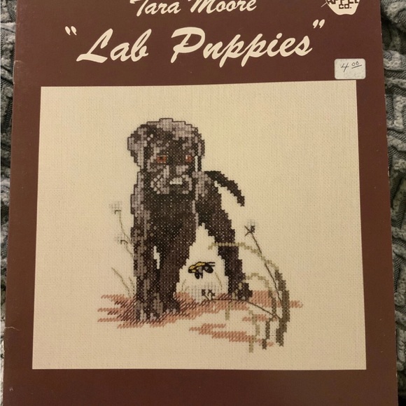 Green Apple Other - Tara Moore Janet powers green apple lab puppies counted cross stitch pattern